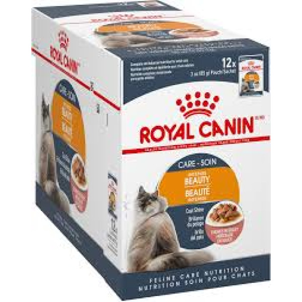 Royal Canin Intense Beauty in Gravy For Cats 加強皮膚及毛髮健康的成貓 (肉汁) 85g X12